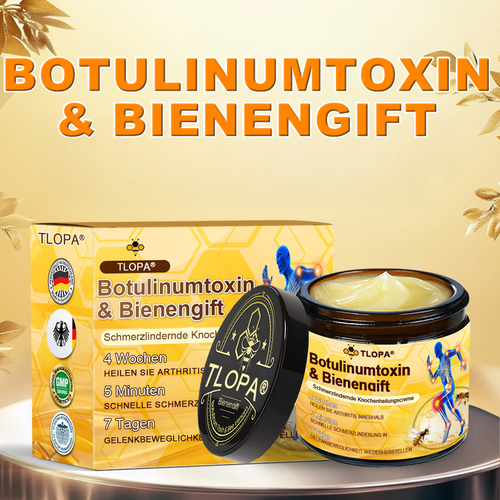TLOPA® Schmerzlindernde Knochenheilungscreme mit Botulinumtoxin und Bienengift 👨⚕️👨⚕️Zugelassen von der Deutschen Gesellschaft für Orthopädische Chirurgie (DGOOC)