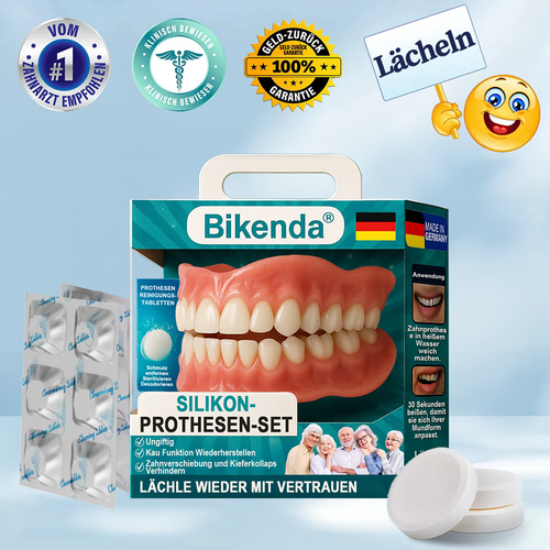 ✅ Hergestellt & Versand aus Deutschland | Bikenda® Vollprothese mit Saugpassform 🍀