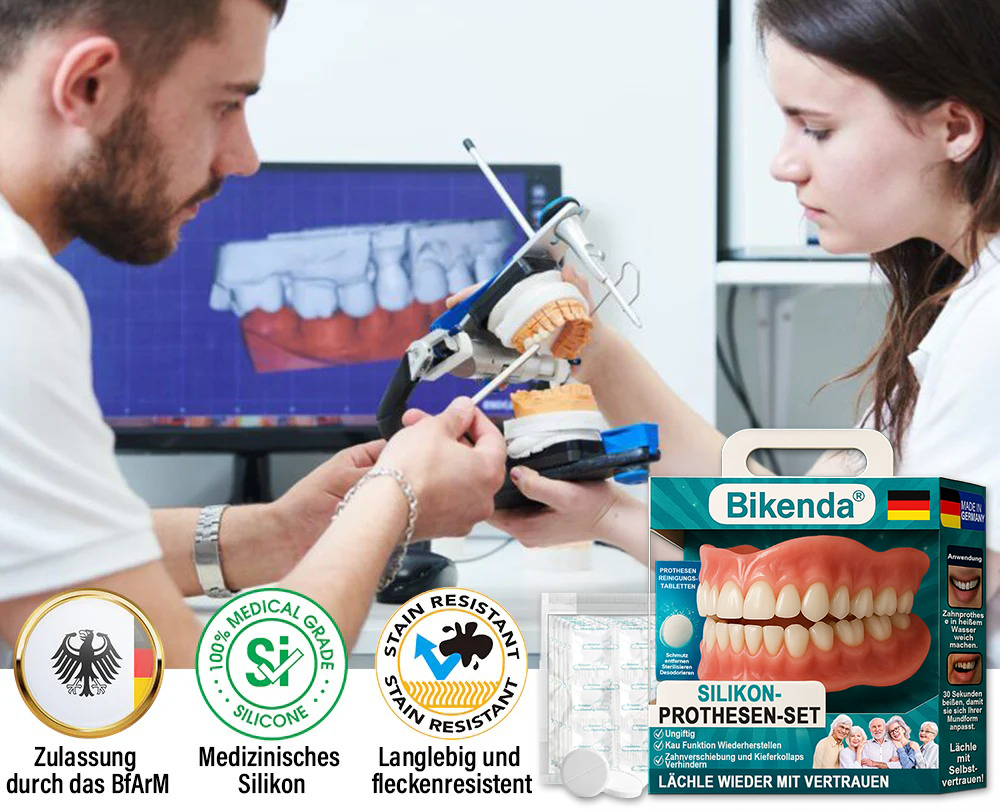 ✅ Hergestellt & Versand aus Deutschland | Bikenda® Vollprothese mit Saugpassform 🍀