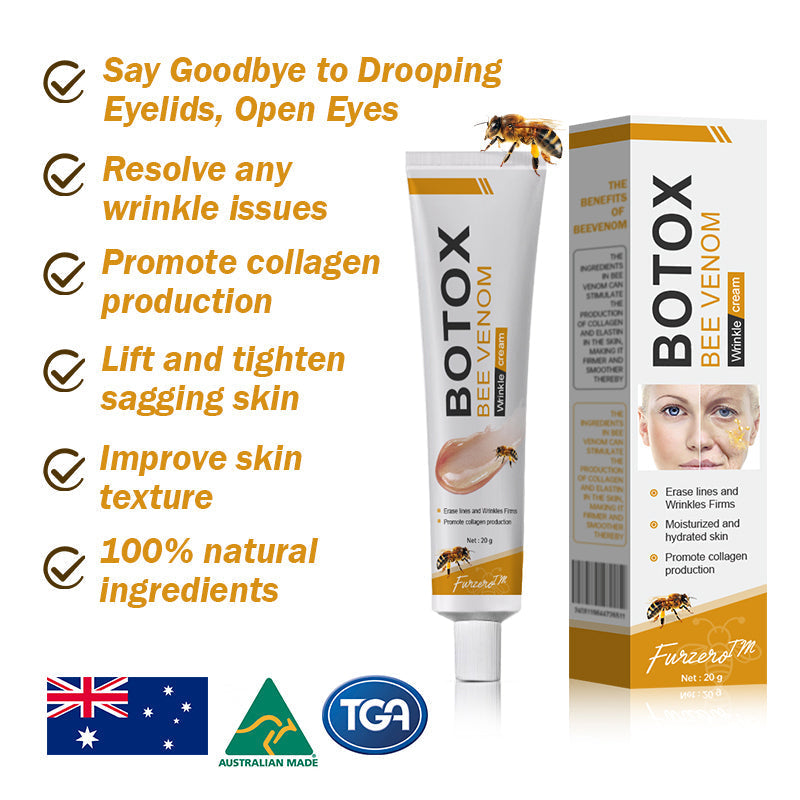 (🍇Made and Shipped from Australia✅) Furzero™ Botox Bee Venom Wrinkle Removal Cream- LAST DAY 70% OFF