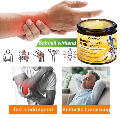 TLOPA® Schmerzlindernde Knochenheilungscreme mit Botulinumtoxin und Bienengift 👨‍⚕️👨‍⚕️Zugelassen von der Deutschen Gesellschaft für Orthopädische Chirurgie (DGOOC)