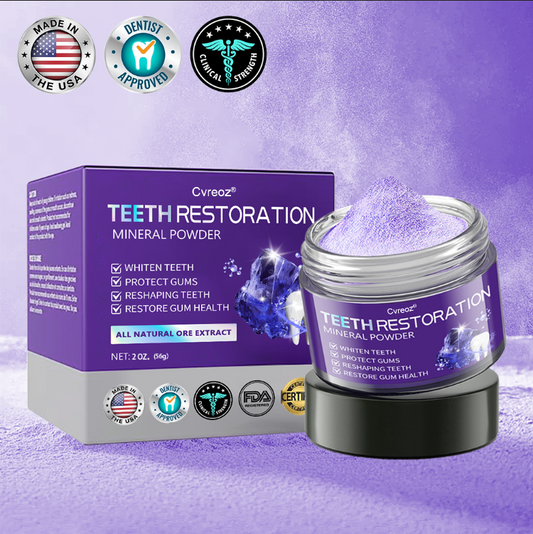 Cvreoz® (ADA recommended)Tooth Restoration Mineral Powder 🎀 (⏰𝐋𝐢𝐦𝐢𝐭𝐞𝐝 𝐭𝐢𝐦𝐞 𝐝𝐢𝐬𝐜𝐨𝐮𝐧𝐭 𝐋𝐚𝐬𝐭 𝟑𝟎 𝐦𝐢𝐧𝐮𝐭𝐞𝐬⏰)😁