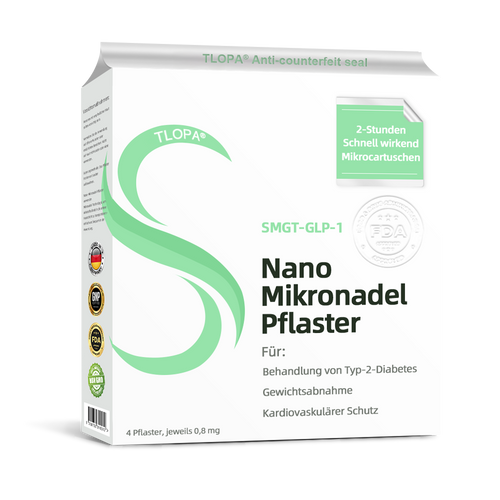 TLOPA®SMGT-GLP-1 Nano-Mikronadel-Pflaster（👨‍⚕️Schmerzfrei, lang anhaltend, gegen Diabetes, Fettleibigkeit und Herz-Kreislauf-Erkrankungen）