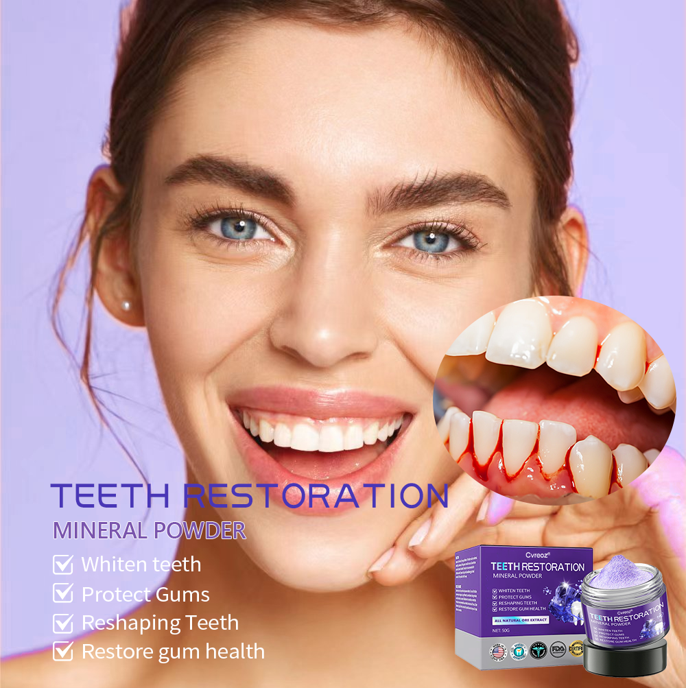 Cvreoz® (ADA recommended)Tooth Restoration Mineral Powder 🎀 (⏰𝐋𝐢𝐦𝐢𝐭𝐞𝐝 𝐭𝐢𝐦𝐞 𝐝𝐢𝐬𝐜𝐨𝐮𝐧𝐭 𝐋𝐚𝐬𝐭 𝟑𝟎 𝐦𝐢𝐧𝐮𝐭𝐞𝐬⏰)😁