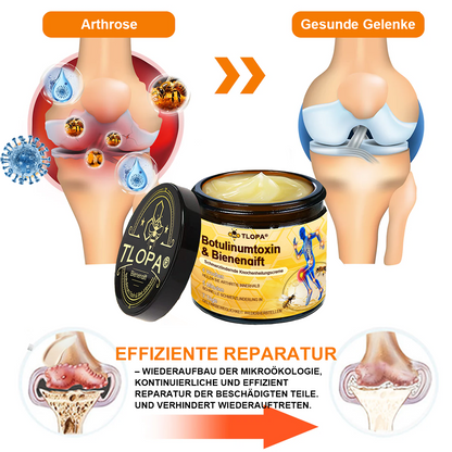 TLOPA® Schmerzlindernde Knochenheilungscreme mit Botulinumtoxin und Bienengift 👨‍⚕️👨‍⚕️Zugelassen von der Deutschen Gesellschaft für Orthopädische Chirurgie (DGOOC)