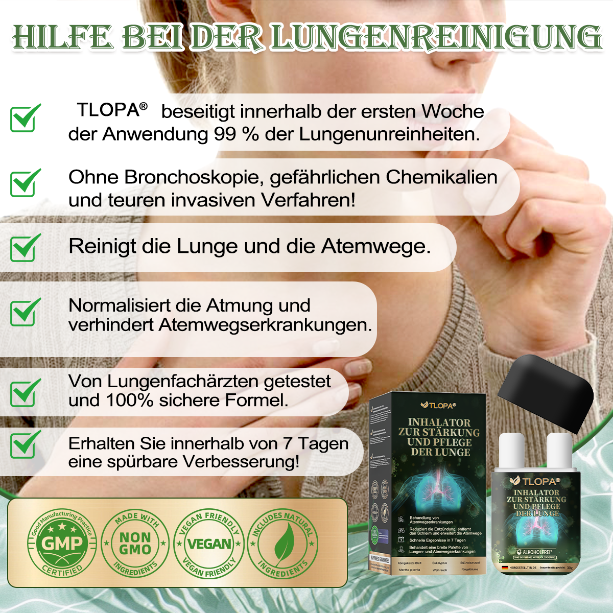 TLOPA® 𝐋𝐮𝐧𝐠𝐞𝐧𝐬𝐭ä𝐫𝐤𝐞𝐧𝐝𝐞 𝐮𝐧𝐝 -𝐩𝐟𝐥𝐞𝐠𝐞𝐧𝐝𝐞 𝐈𝐧𝐡𝐚𝐥𝐚𝐭𝐢𝐨𝐧𝐬𝐠𝐞𝐫ä𝐭𝐞(𝐄𝐦𝐩𝐟𝐨𝐡𝐥𝐞𝐧 𝐯𝐨𝐧 𝐋𝐮𝐧𝐠𝐞𝐧𝐬𝐩𝐞𝐳𝐢𝐚𝐥𝐢𝐬𝐭𝐞𝐧🍀)