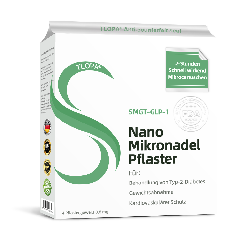 TLOPA®SMGT-GLP-1 Nano-Mikronadel-Pflaster🥑（Schmerzfrei, lang anhaltend, gegen Diabetes, Fettleibigkeit und Herz-Kreislauf-Erkrankungen）